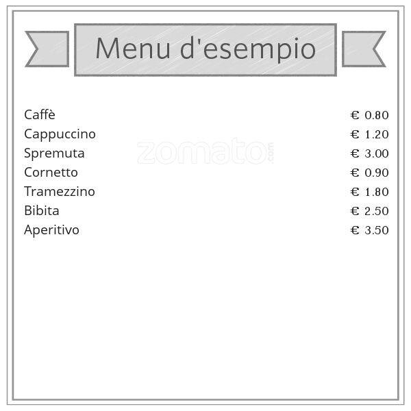 Menu di Bar dei Sanniti 