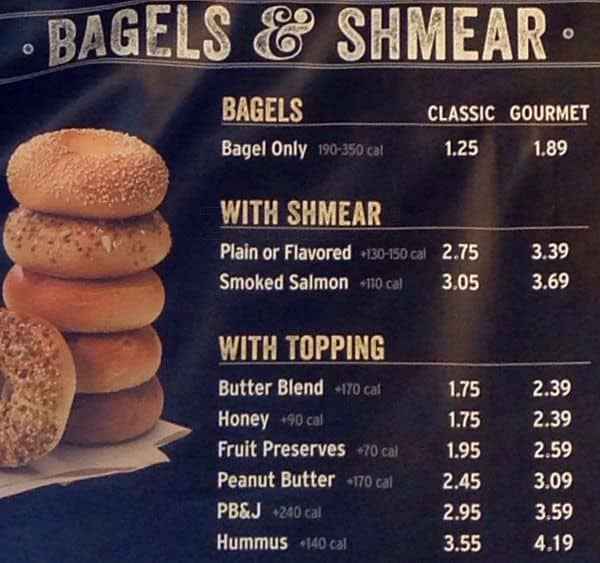 Noah's Bagels Menu, Menu for Noah's Bagels, Willow Glen, San Jose