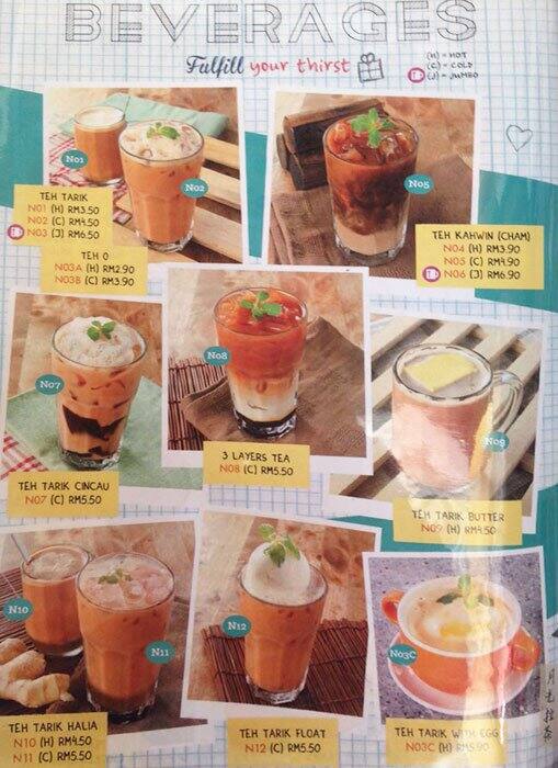 Poppo Kanteen Menu, Menu for Poppo Kanteen, Taman Segar, Kuala Lumpur