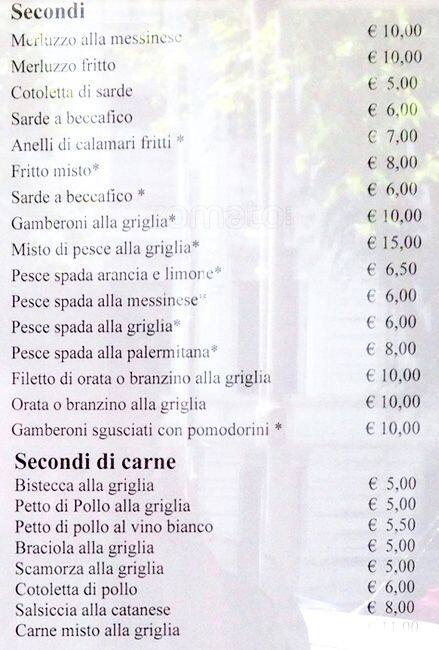 Menu di Da Missi 