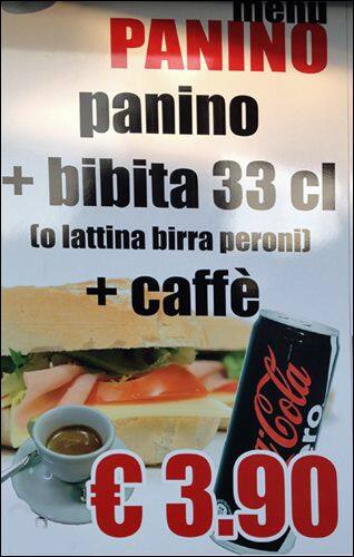 Menu di Bar 33 Giri 