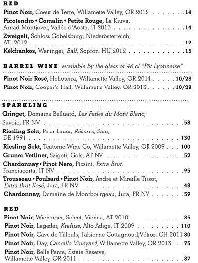 Kask menu