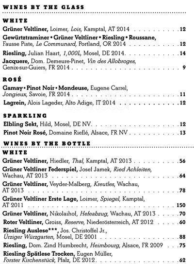 Kask menu