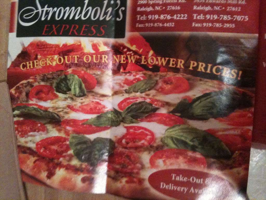 Stromboli's Express Menu, Menu for Stromboli's Express, North Raleigh