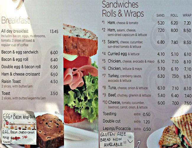 Ray's Bakery and Coffee Shop Menu Urbanspoon/Zomato