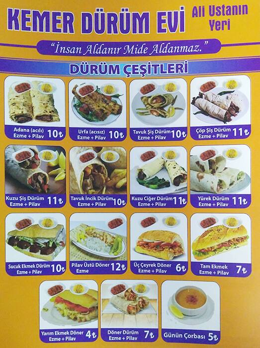 kemer durum evi menu menu for kemer durum evi laleli istanbul