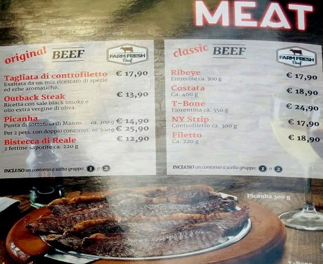 Menu di Roadhouse 
