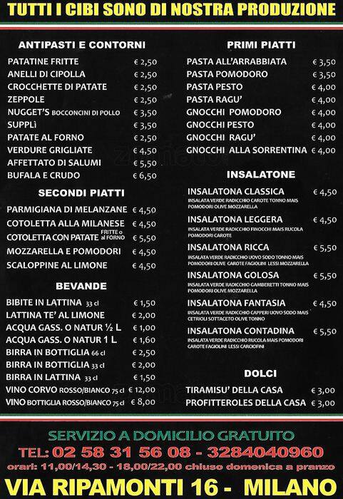 Menu di Olimpia 