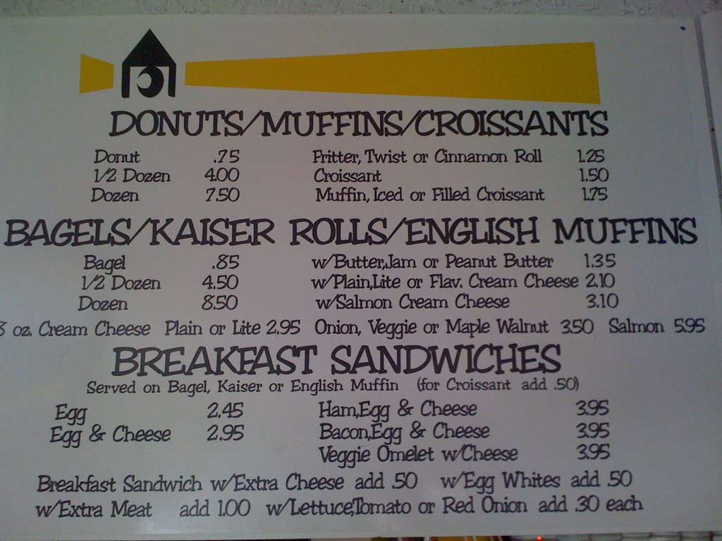 Lighthouse Doughnuts Menu, Menu for Lighthouse Doughnuts, Indian Rocks