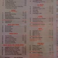 Great Wall Chinese Restaurant Menu Great Wall Chinese Restaurant Menu
