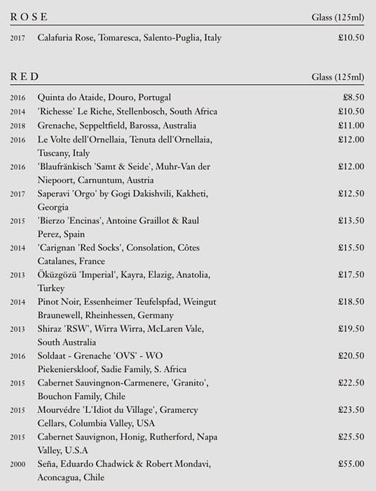 Menu at Dinner by Heston Blumenthal restaurant, London
