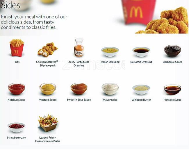 McDonald's Lower Hutt menu