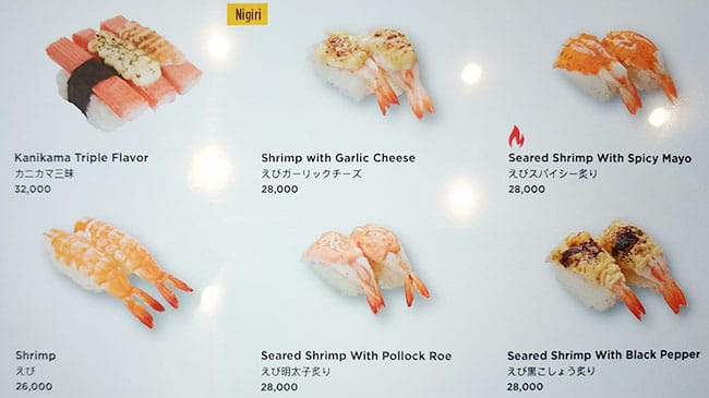 Menu At Genki Sushi Lippo Mall Puri Restaurant West Jakarta Jl Puri Indah Raya