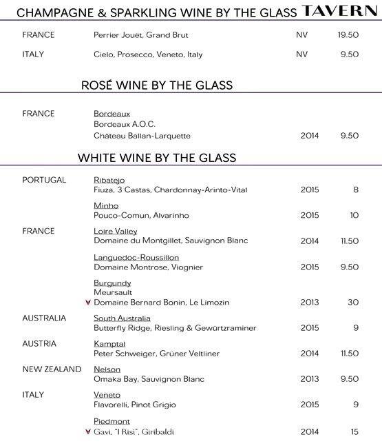 Dylan Hotel, Dublin - an SLH Hotel menu