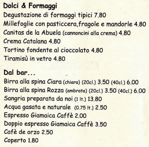 Menu di Gne Gnè 