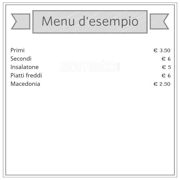 Menu at Traffic Lights pub & bar, Milan