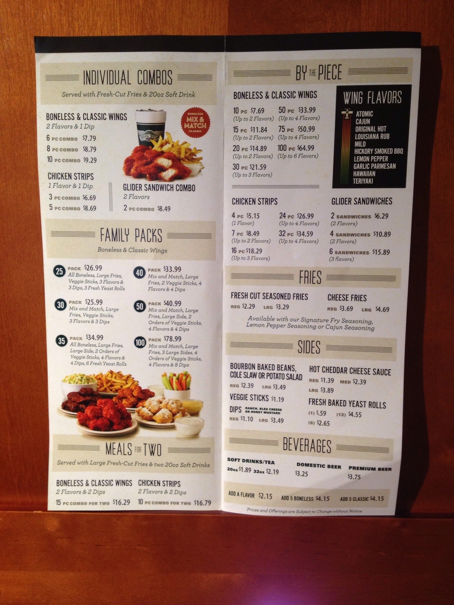 Wingstop Menu,Menú para Wingstop, Coconut Creek, Miami Urbanspoon/Zomato