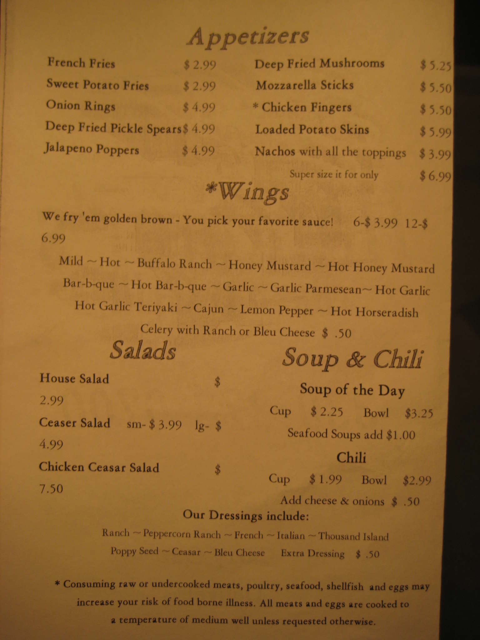 Menu at Hammers Barn & Grill, Strongsville, 965 Marks Rd