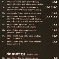 Absolute Thai Menu Menu For Absolute Thai Wangsa Maju Kuala Lumpur