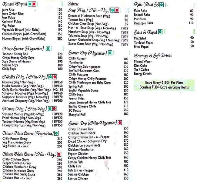 Flavours From Heaven Menu, Menu for Flavours From Heaven, Kirti Nagar ...