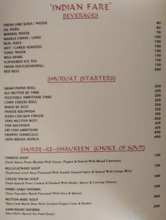 Menu at Pride Restaurant, Mumbai, 5RGP+QX2