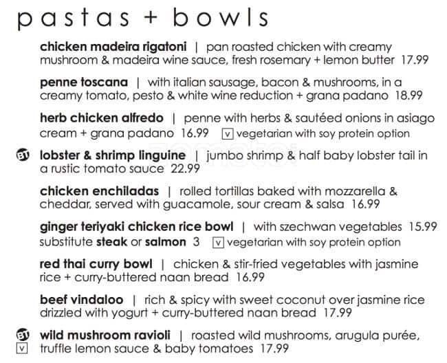 Menu at Moxies Barrie Restaurant, Barrie