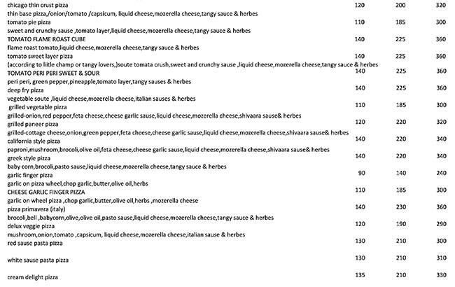 SHIVAARA ️ RESTRO CAFE,PIZZA HOUSE,BANQUET & P.G menu
