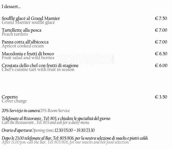 Menu di Restaurant Manin Garden 