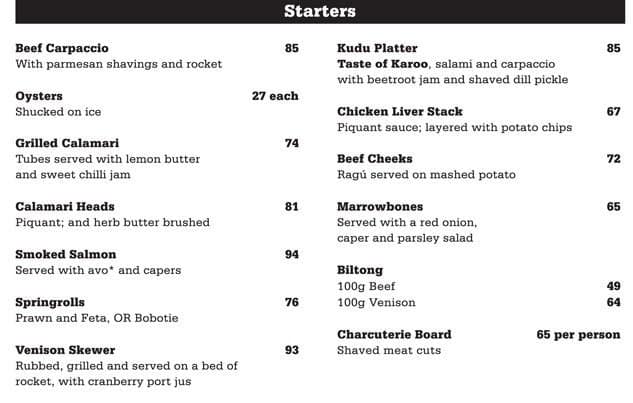 The Local Grill Graze Menu, Menu for The Local Grill Graze, Germiston ...