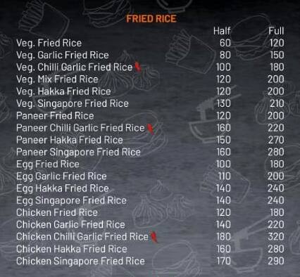 Hot Pot GK1 menu