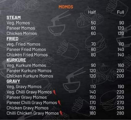 Hot Pot GK1 menu