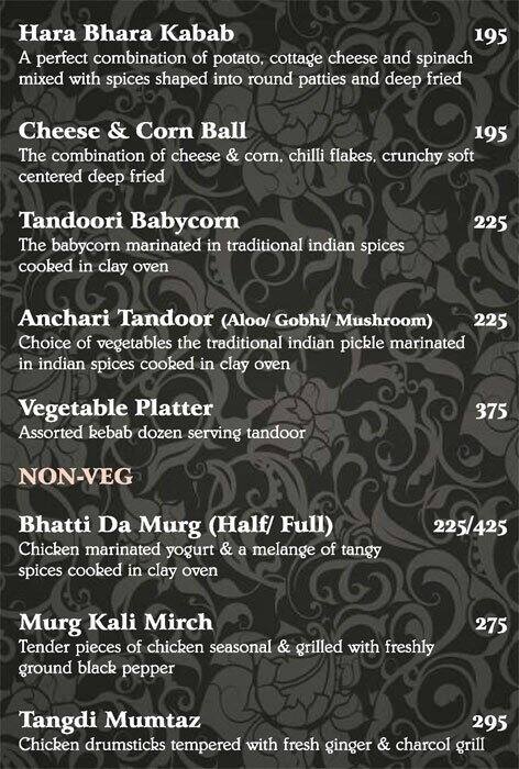 Soy - Le Royce Hotel menu