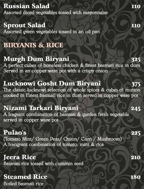 Soy - Le Royce Hotel menu