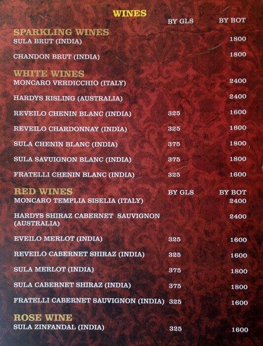 Soy - Le Royce Hotel menu