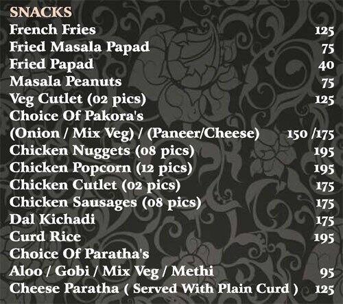 Soy - Le Royce Hotel menu