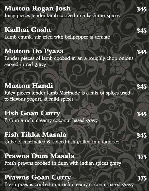 Soy - Le Royce Hotel menu