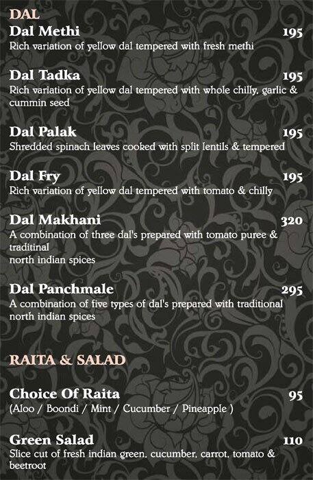 Soy - Le Royce Hotel menu