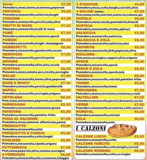 Menu di La contea 