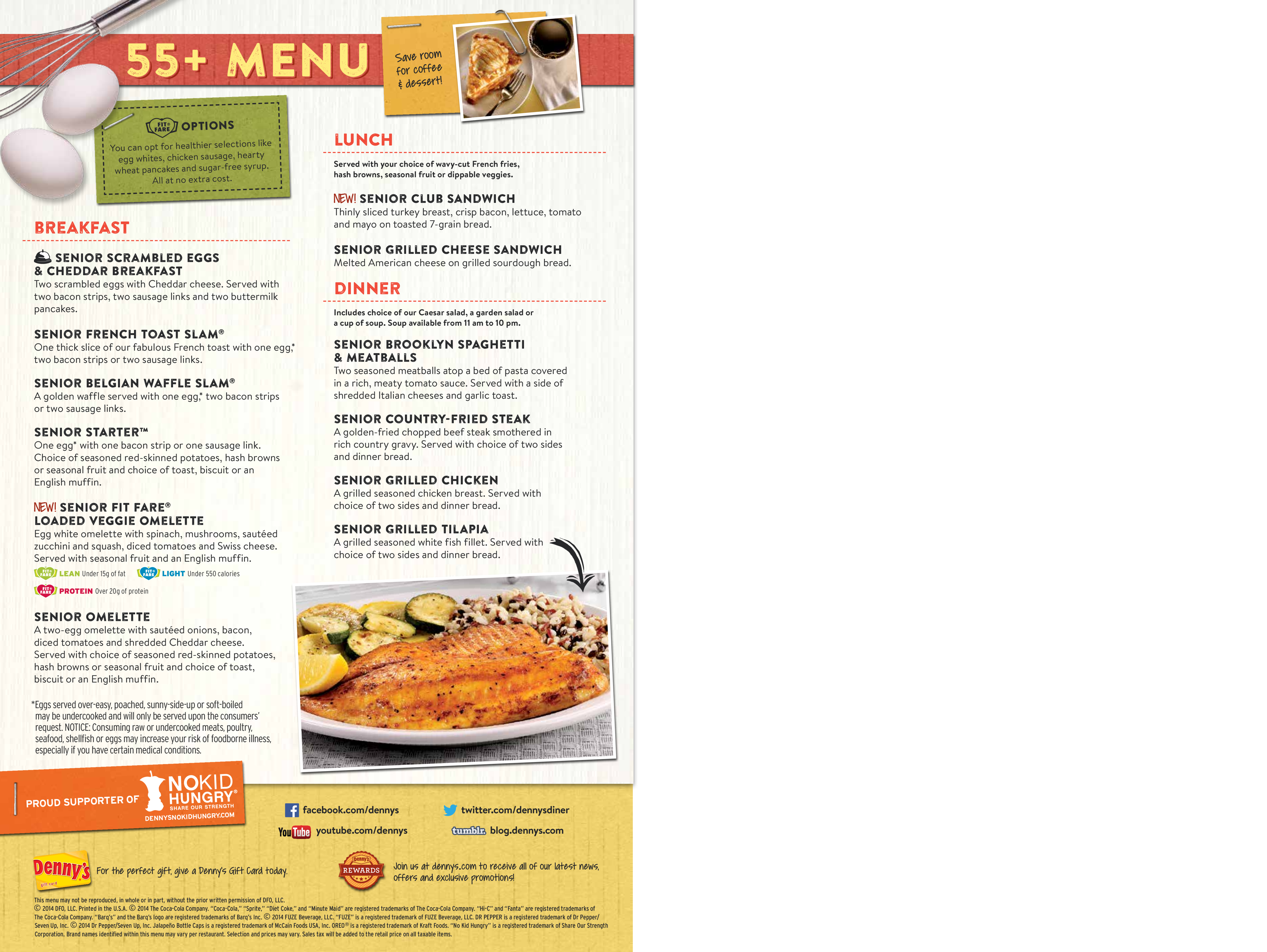 Denny's menu