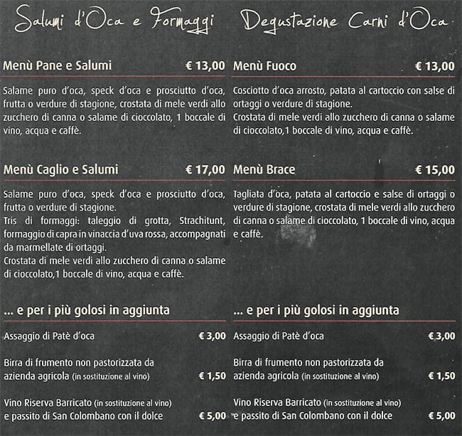 Menu di Quack 