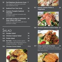 Chateau De C A F F E I N E E S Menu