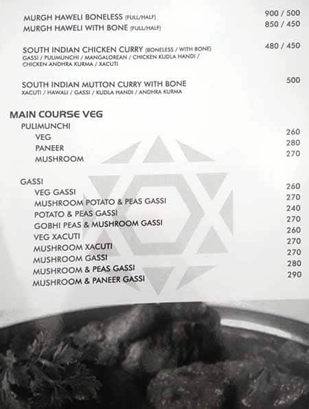 Golden Curry By Hotel Grand Emerald menu