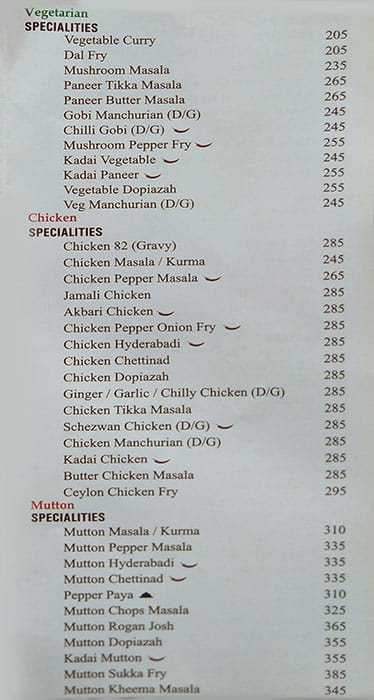 Buhari menu