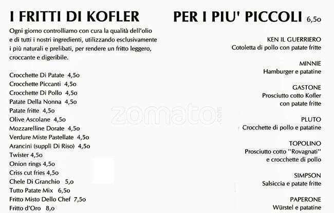 Menu di Kofler 