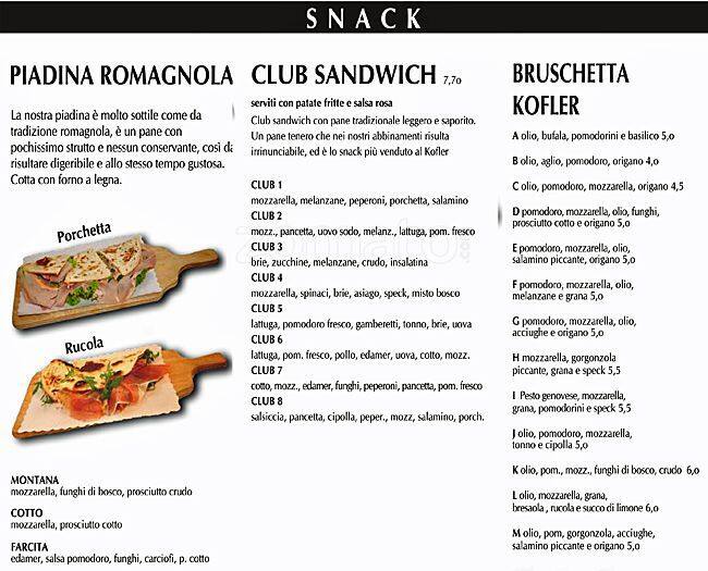 Menu di Kofler 
