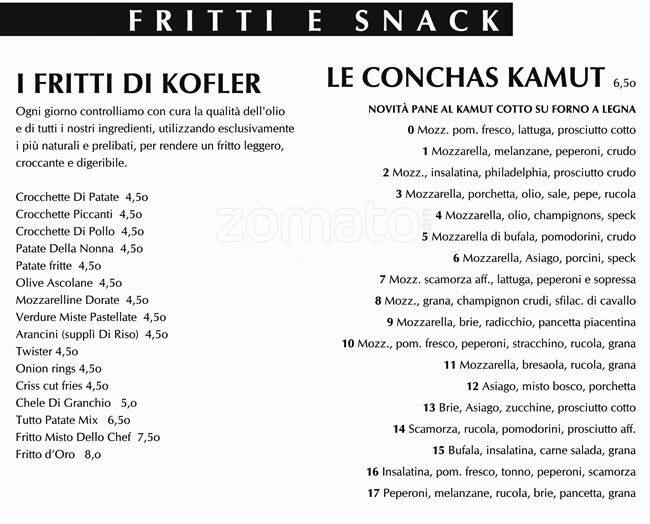 Menu di Kofler 
