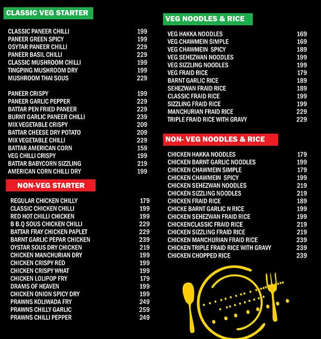 Menu At Darjeeling Hills Momos, Mumbai