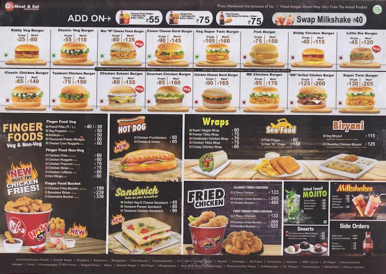 Meat and Eat Menu, Menu for Meat and Eat, Electronic City, Bangalore ...