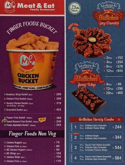 Menu at Meat And Eat, Dhubri