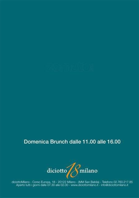 Menu di Diciotto Milano 